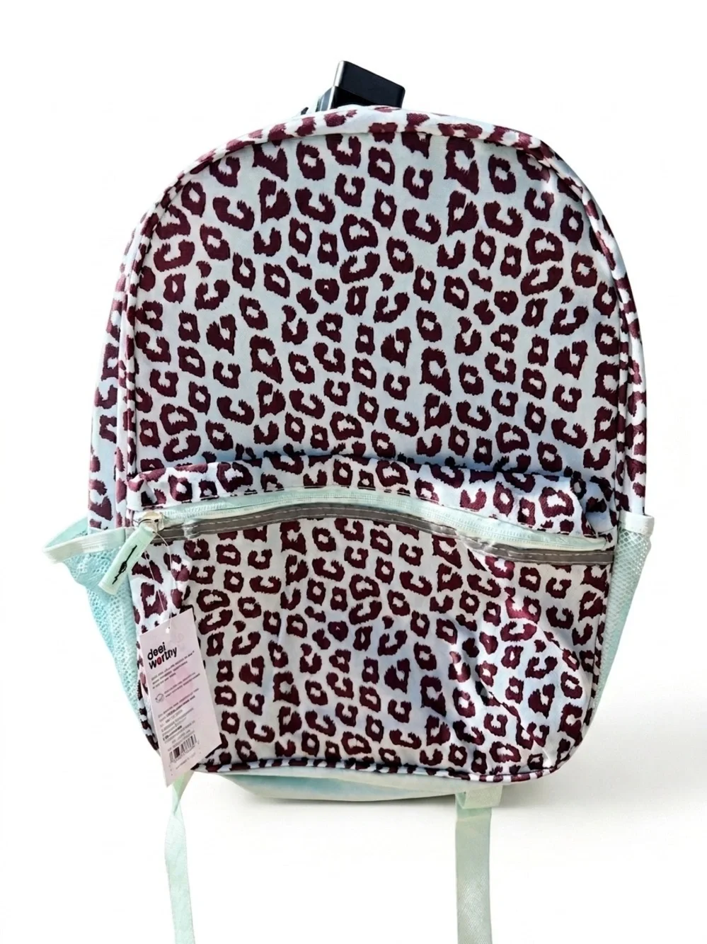 Deal Worthy Mint Green Leopard Print Laptop Backpack – NWT